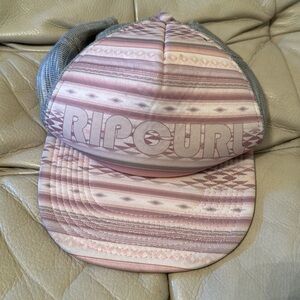 Rip curl pink & gray baseball